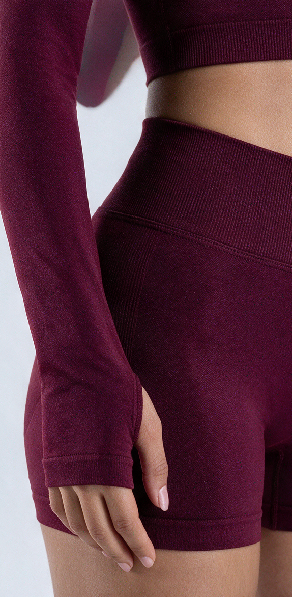 NUAJ – Ensemble Second Skin Zip Bordeaux